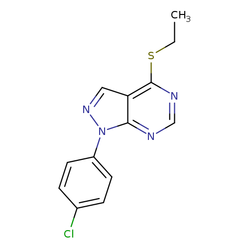 1-(4-chlorophenyl)-4-(ethylsulfanyl)-1H-pyrazolo[3,4-d]pyrimidine