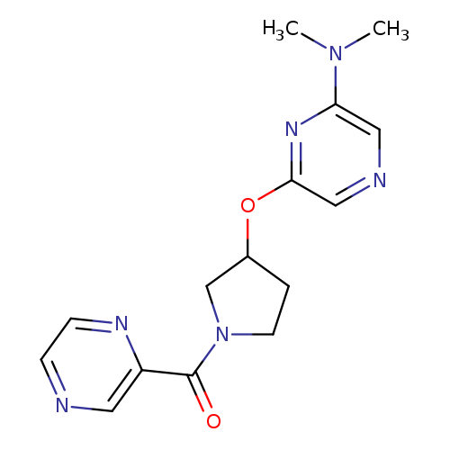 N,N-dimethyl-6-{[1-(pyrazine-2-carbonyl)pyrrolidin-3-yl]oxy}pyrazin-2-amine
