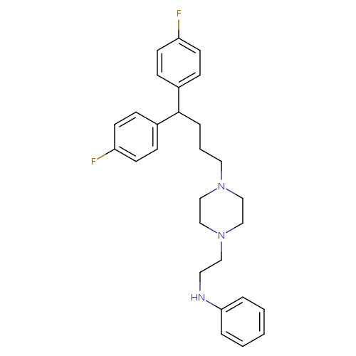 N-[2-[4-[4,4-bis(4-fluorophenyl)butyl]piperazin-1-yl]ethyl]aniline