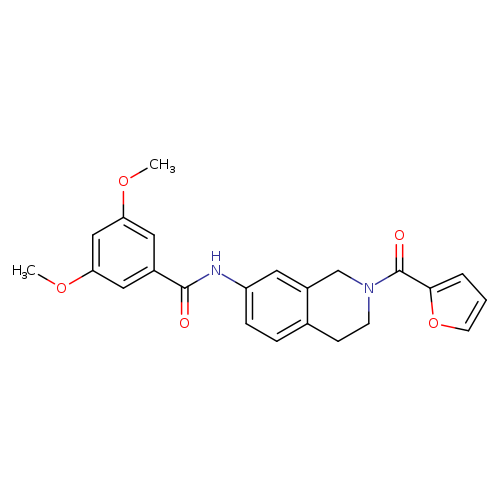 N-[2-(furan-2-carbonyl)-1,2,3,4-tetrahydroisoquinolin-7-yl]-3,5-dimethoxybenzamide