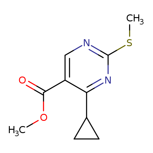 Methyl 4-cyclopropyl-2-(methylthio)pyrimidine-5-carboxylate