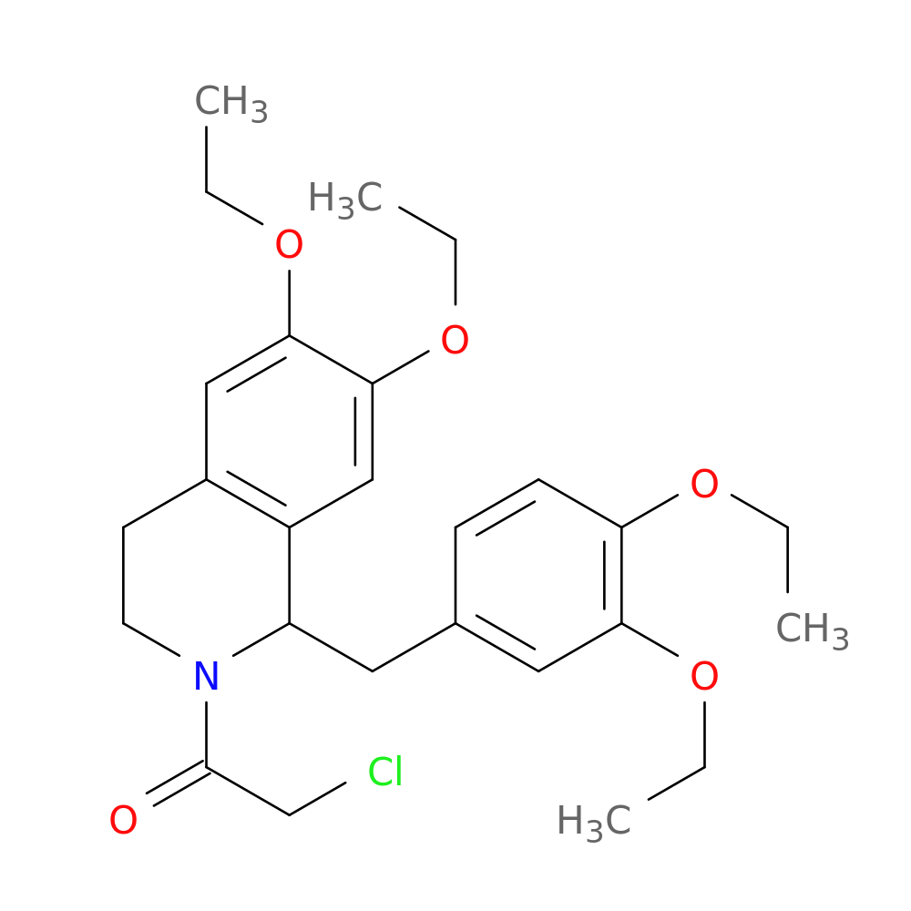 2-chloro-1-{1-[(3,4-diethoxyphenyl)methyl]-6,7-diethoxy-1,2,3,4-tetrahydroisoquinolin-2-yl}ethan-1-one