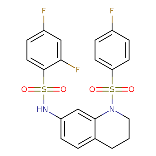 2,4-difluoro-N-[1-(4-fluorobenzenesulfonyl)-1,2,3,4-tetrahydroquinolin-7-yl]benzene-1-sulfonamide
