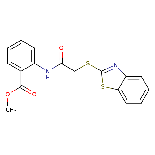 methyl 2-[2-(1,3-benzothiazol-2-ylsulfanyl)acetamido]benzoate