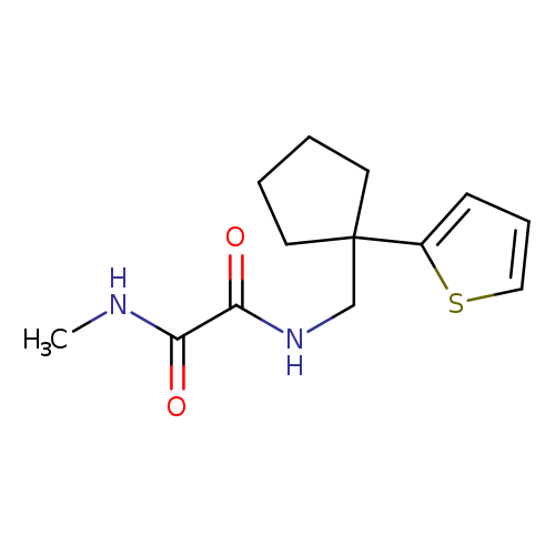 N-methyl-N'-{[1-(thiophen-2-yl)cyclopentyl]methyl}ethanediamide
