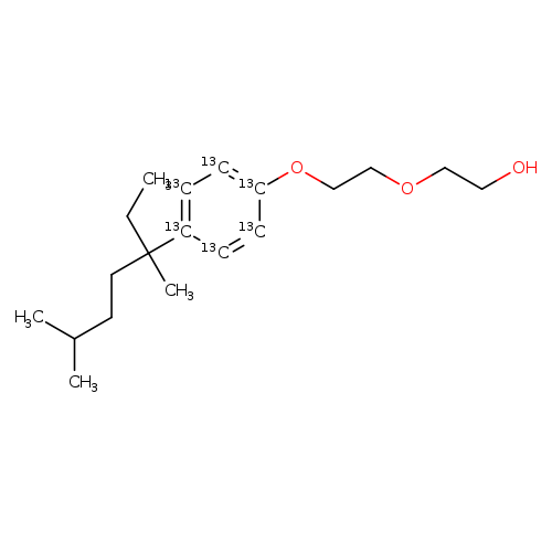 Ethanol, 2-[2-[4-(1-ethyl-1,4-dimethylpentyl)phenoxy-1,2,3,4,5,6-13C6]ethoxy]-