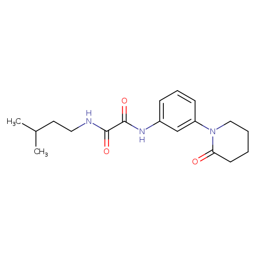 N-(3-methylbutyl)-N'-[3-(2-oxopiperidin-1-yl)phenyl]ethanediamide