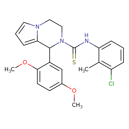 N-(3-chloro-2-methylphenyl)-1-(2,5-dimethoxyphenyl)-1H,2H,3H,4H-pyrrolo[1,2-a]pyrazine-2-carbothioamide