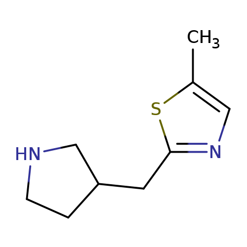 5-methyl-2-[(pyrrolidin-3-yl)methyl]-1,3-thiazole