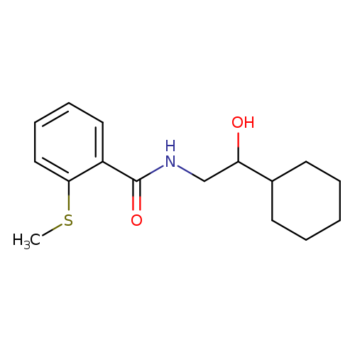 N-(2-cyclohexyl-2-hydroxyethyl)-2-(methylsulfanyl)benzamide