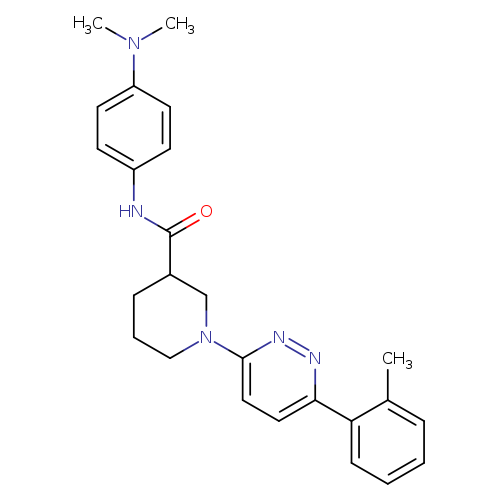 N-[4-(dimethylamino)phenyl]-1-[6-(2-methylphenyl)pyridazin-3-yl]piperidine-3-carboxamide
