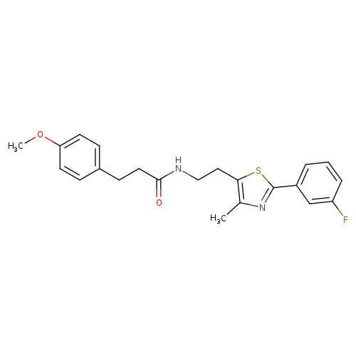 N-{2-[2-(3-fluorophenyl)-4-methyl-1,3-thiazol-5-yl]ethyl}-3-(4-methoxyphenyl)propanamide