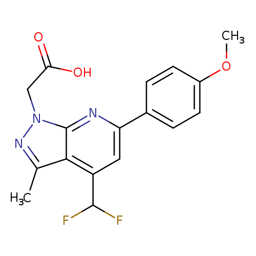 2-(4-(Difluoromethyl)-6-(4-methoxyphenyl)-3-methyl-1H-pyrazolo[3,4-b]pyridin-1-yl)acetic acid