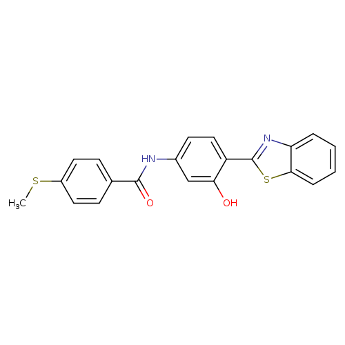 N-[4-(1,3-benzothiazol-2-yl)-3-hydroxyphenyl]-4-(methylsulfanyl)benzamide