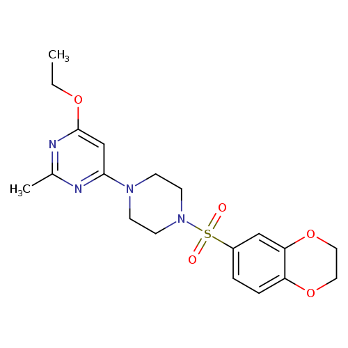 4-[4-(2,3-dihydro-1,4-benzodioxine-6-sulfonyl)piperazin-1-yl]-6-ethoxy-2-methylpyrimidine