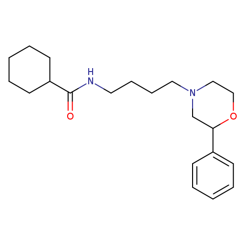 N-[4-(2-phenylmorpholin-4-yl)butyl]cyclohexanecarboxamide