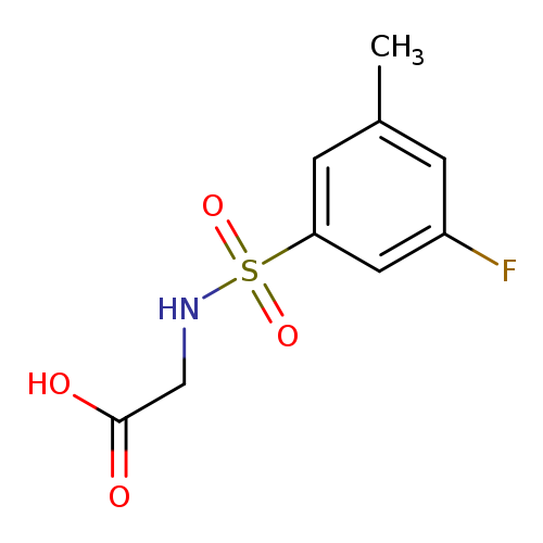 2-(3-Fluoro-5-methylbenzenesulfonamido)acetic acid