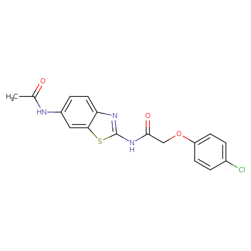 2-(4-chlorophenoxy)-N-(6-acetamido-1,3-benzothiazol-2-yl)acetamide
