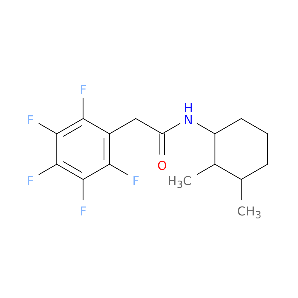 N-(2,3-dimethylcyclohexyl)-2-(2,3,4,5,6-pentafluorophenyl)acetamide