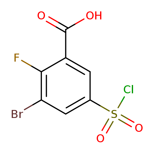 3-Bromo-2-fluoro-5-(chlorosulfonyl)benzoic acid