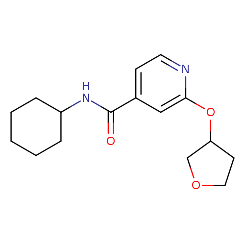 N-cyclohexyl-2-(oxolan-3-yloxy)pyridine-4-carboxamide