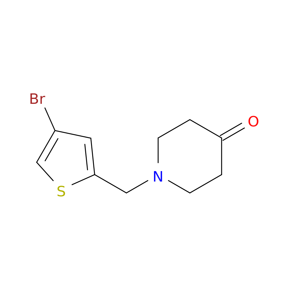 1-[(4-Bromothiophen-2-yl)methyl]piperidin-4-one