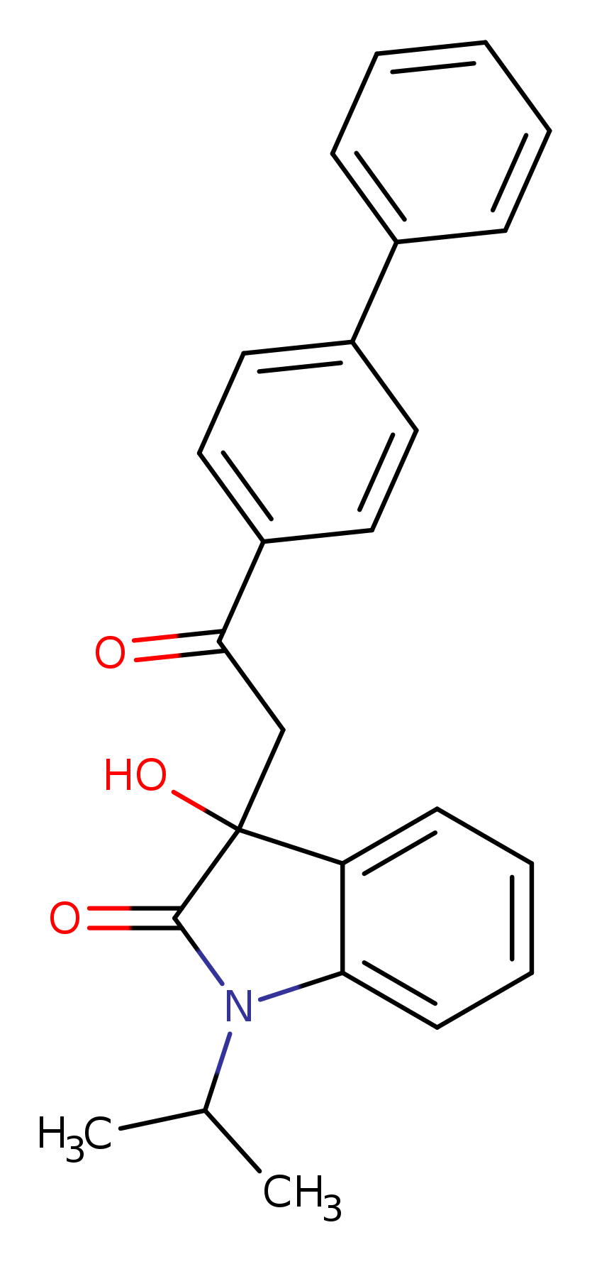 3-(2-[1,1'-biphenyl]-4-yl-2-oxoethyl)-3-hydroxy-1-isopropyl-1,3-dihydro-2H-indol-2-one