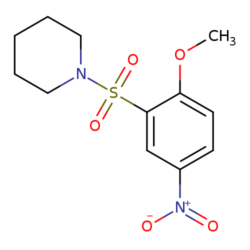1-[(2-Methoxy-5-nitrobenzene)sulfonyl]piperidine