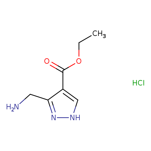 ethyl 3-(aminomethyl)-1H-pyrazole-4-carboxylate hydrochloride
