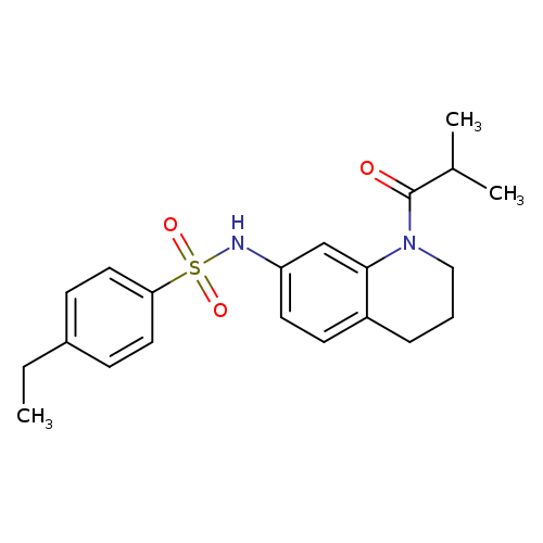4-ethyl-N-[1-(2-methylpropanoyl)-1,2,3,4-tetrahydroquinolin-7-yl]benzene-1-sulfonamide
