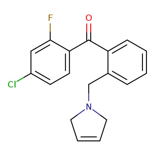 (4-Chloro-2-fluorophenyl)(2-((2,5-dihydro-1H-pyrrol-1-yl)methyl)phenyl)methanone