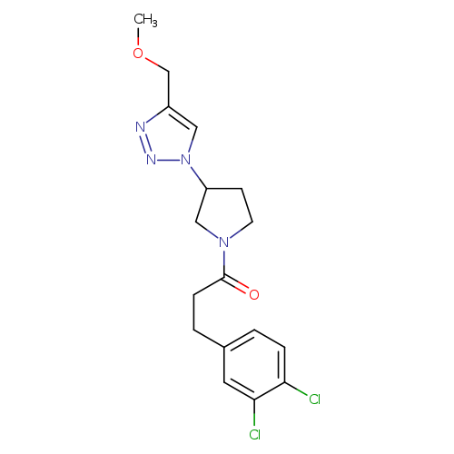 3-(3,4-dichlorophenyl)-1-{3-[4-(methoxymethyl)-1H-1,2,3-triazol-1-yl]pyrrolidin-1-yl}propan-1-one
