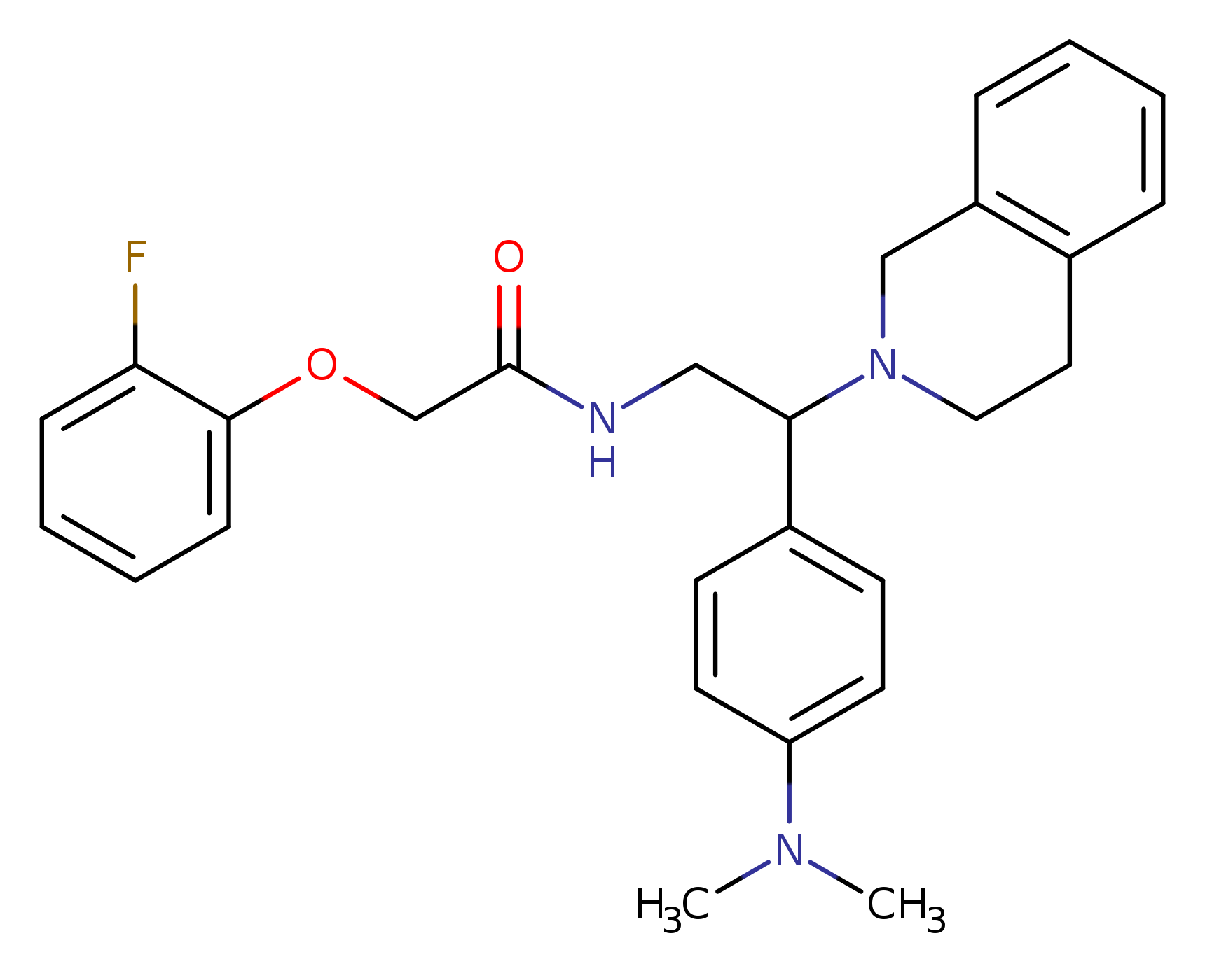 N-{2-[4-(dimethylamino)phenyl]-2-(1,2,3,4-tetrahydroisoquinolin-2-yl)ethyl}-2-(2-fluorophenoxy)acetamide