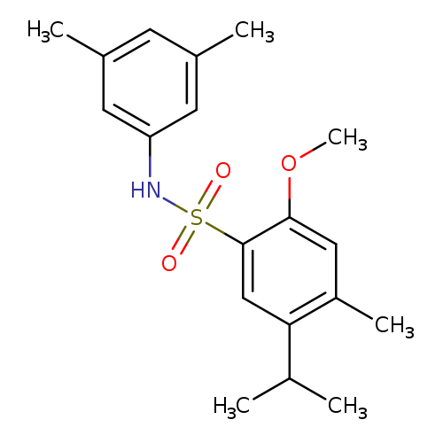 N-(3,5-dimethylphenyl)-2-methoxy-4-methyl-5-(propan-2-yl)benzene-1-sulfonamide