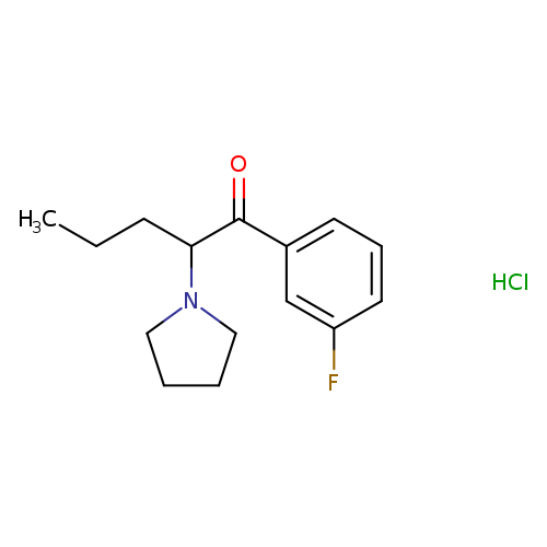1-(3-fluorophenyl)-2-(1-pyrrolidinyl)-1-pentanone,monohydrochloride