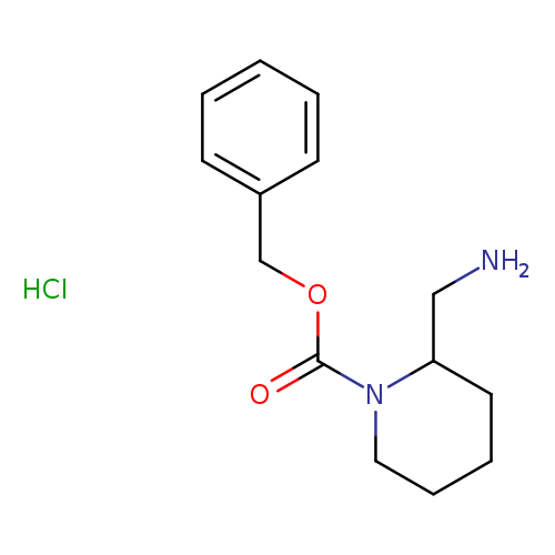 1-Piperidinecarboxylic acid, 2-(aminomethyl)-, phenylmethyl ester, hydrochloride (1:1)