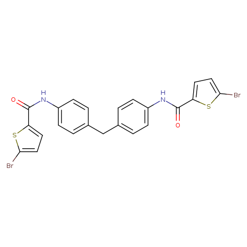 5-bromo-N-(4-{[4-(5-bromothiophene-2-amido)phenyl]methyl}phenyl)thiophene-2-carboxamide