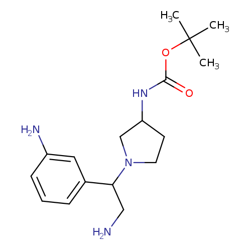 3-N-Boc-amino-1-[2-amino-1-(3-amino-phenyl)-ethyl]-pyrrolidine