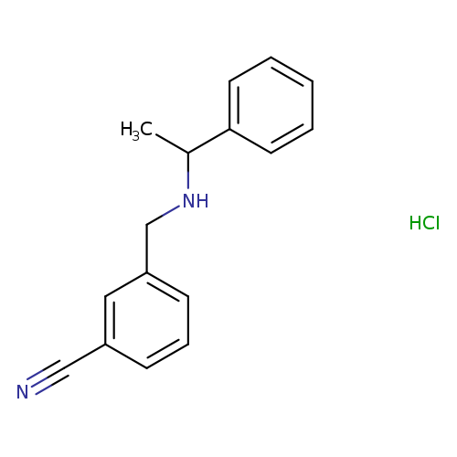 3-[(1-Phenyl-ethylamino)-methyl]-benzonitrile HCl