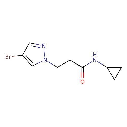 3-(4-Bromo-1H-pyrazol-1-yl)-N-cyclopropylpropanamide