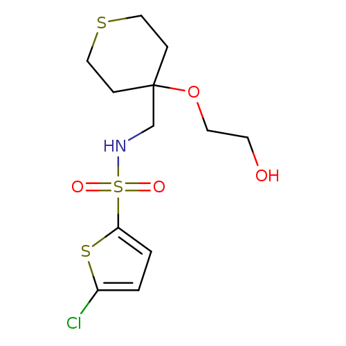 5-chloro-N-{[4-(2-hydroxyethoxy)thian-4-yl]methyl}thiophene-2-sulfonamide