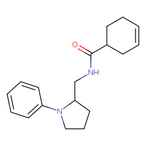 N-[(1-phenylpyrrolidin-2-yl)methyl]cyclohex-3-ene-1-carboxamide