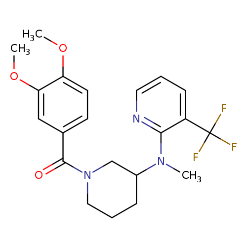 N-[1-(3,4-dimethoxybenzoyl)piperidin-3-yl]-N-methyl-3-(trifluoromethyl)pyridin-2-amine