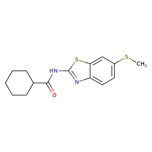 N-[6-(methylsulfanyl)-1,3-benzothiazol-2-yl]cyclohexanecarboxamide