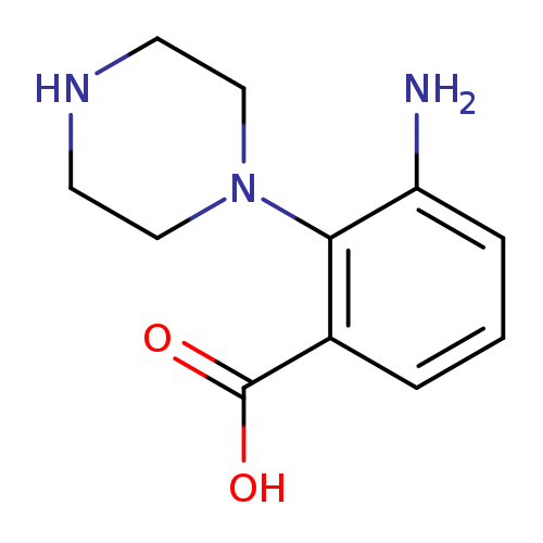 Benzoic acid,3-amino-2-(1-piperazinyl)-