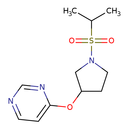 4-{[1-(propane-2-sulfonyl)pyrrolidin-3-yl]oxy}pyrimidine