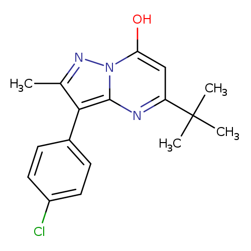 5-tert-Butyl-3-(4-chloro-phenyl)-2-methyl-pyrazolo[1,5-a]pyrimidin-7-ol