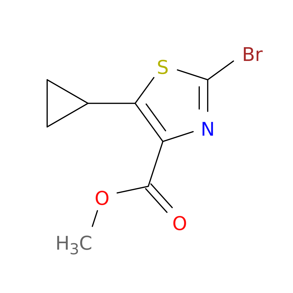 METHYL 2-BROMO-5-CYCLOPROPYL-1,3-THIAZOLE-4-CARBOXYLATE