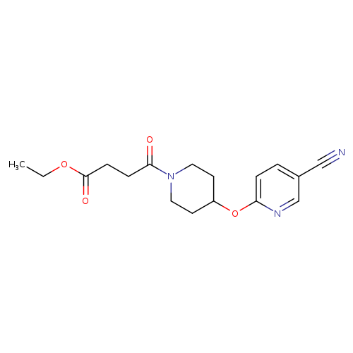 ethyl 4-{4-[(5-cyanopyridin-2-yl)oxy]piperidin-1-yl}-4-oxobutanoate