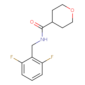 N-[(2,6-difluorophenyl)methyl]oxane-4-carboxamide